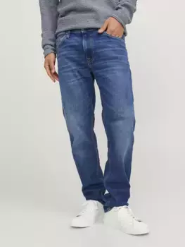 Джинсы прямого кроя Jack & Jones "JJICLARK JJORIGINAL JOS LID NOOS", синий