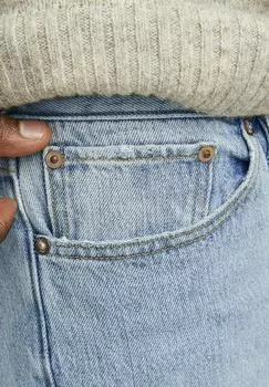Джинсы прямого кроя JJIEDDIE JJCOOPER AM NOOS LID Jack & Jones, синий деним
