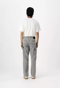 Джинсы прямого кроя JJIEDDIE PAINTER Jack & Jones, серый деним