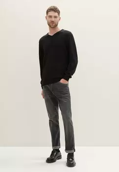 Джинсы прямого кроя JOSH TOM TAILOR, серый деним