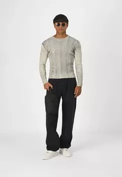 Джинсы прямого кроя KOBE PLEAT Selected, цвет Black Denim