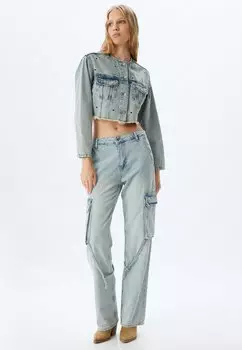 Джинсы прямого кроя Koton, светло-голубой
