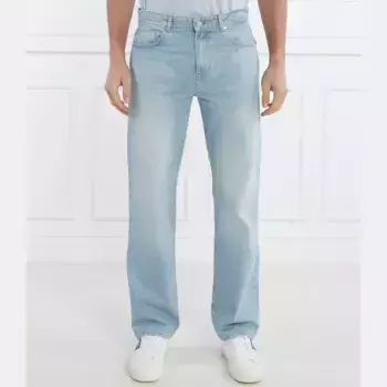 Джинсы прямого кроя Lacoste, синий