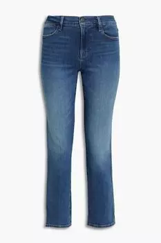 Джинсы прямого кроя Le High Straight с завышенной талией FRAME, синий