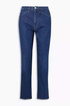 Джинсы прямого кроя Le Italien с высокой посадкой FRAME, синий