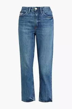Джинсы прямого кроя Le Piper с высокой посадкой FRAME, синий