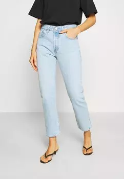 Джинсы прямого кроя Levi's 501 Crop, голубой деним