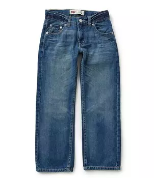 Джинсы прямого кроя Levi's 505 Big Boys 8-20, синий