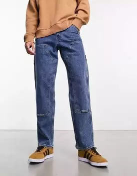 Джинсы прямого кроя Levi's для спецодежды синего цвета с боковыми карманами