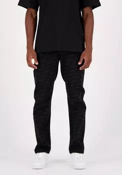 Джинсы прямого кроя LOGOMANIA Sixth June, черный