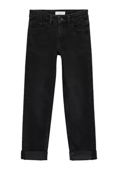 Джинсы прямого кроя Mango Kids, черный деним