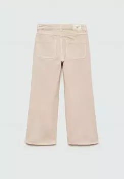 Джинсы прямого кроя Mango Kids, песочный