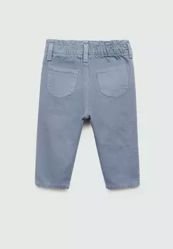 Джинсы прямого кроя Mango Kids, светло-голубой