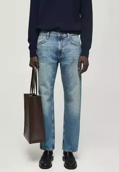 Джинсы прямого кроя Mango, синий