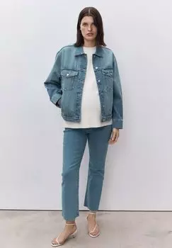 Джинсы прямого кроя Mango, синий