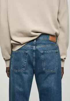 Джинсы прямого кроя Mango, темно-синий