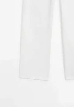 Джинсы прямого кроя Massimo Dutti, белый деним Wide Leg Mid Rise