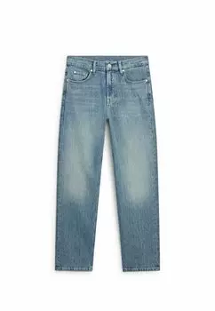 Джинсы прямого кроя Massimo Dutti, цвет light blue denim