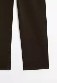 Джинсы прямого кроя Massimo Dutti, темно-коричневый