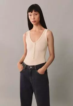 Джинсы прямого кроя MIAMI Mango, цвет Mottled Light Brown