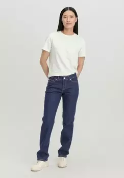 Джинсы прямого кроя MID RISE hessnatur, темно-синий