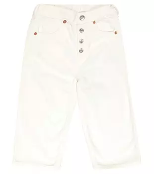 Джинсы прямого кроя MM6 Maison Margiela, белый