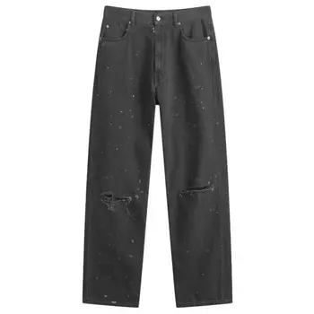 Джинсы прямого кроя Mm6 Maison Margiela, черный
