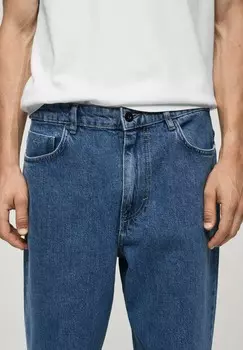 Джинсы прямого кроя NESTOR Mango, синий