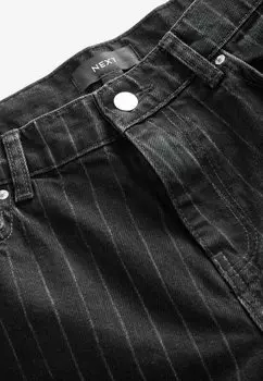 Джинсы прямого кроя Next, черный