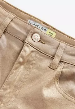 Джинсы прямого кроя Next, золотой