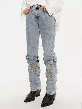 Джинсы прямого кроя One Teaspoon, синий