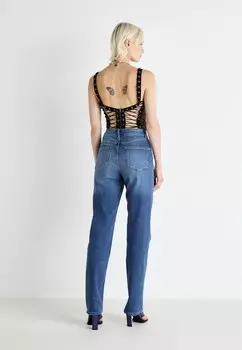 Джинсы прямого кроя ONLBECCA LIFE ONLY, синий деним