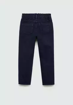 Джинсы прямого кроя PAPERBAG Mango Kids, синий