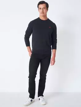 Джинсы прямого кроя Parker Crew Clothing, черные