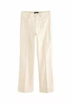 Джинсы прямого кроя PATCH WIDE TALL Next, белый