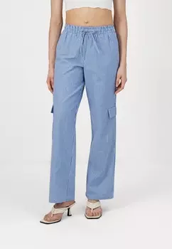 Джинсы прямого кроя PCJAYLA STRAIGHT PANT Pieces, синий