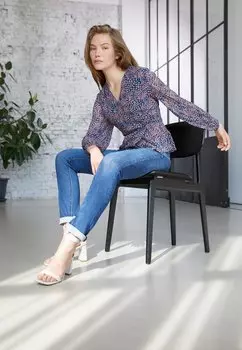 Джинсы прямого кроя Pepe Jeans New Brooke, голубой
