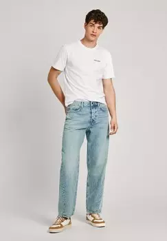 Джинсы прямого кроя Pepe Jeans, синие джинсы