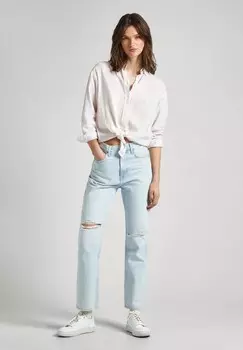 Джинсы прямого кроя Pepe Jeans, синий деним