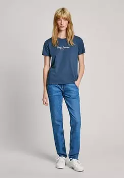 Джинсы прямого кроя Pepe Jeans, синий деним
