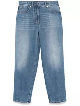 Джинсы прямого кроя Peserico, синий