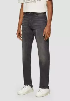 Джинсы прямого кроя PETE REGULAR FIT MID RISE QS, отбеленный деним