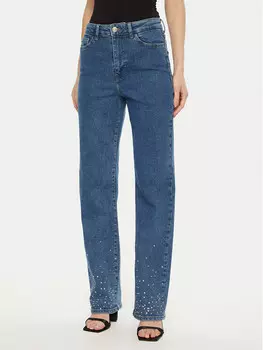 Джинсы прямого кроя Pieces, синий