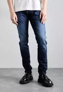 Джинсы прямого кроя POCKETS PANT Emporio Armani, цвет Medium Blue Denim