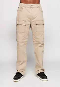 Джинсы прямого кроя, просто серо-коричневый. FRONT POCKET Multiply Apparel