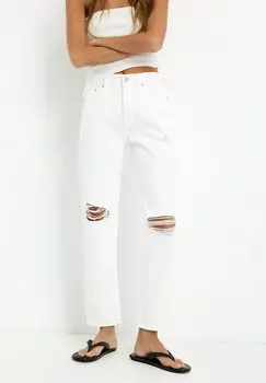 Джинсы прямого кроя PULL&BEAR, белый