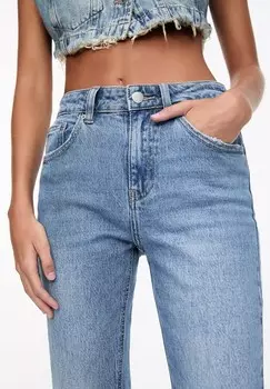 Джинсы прямого кроя PULL&BEAR, синий