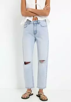 Джинсы прямого кроя PULL&BEAR, синий