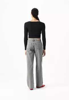 Джинсы прямого кроя RANCY SOMETHINGNEW, серый деним