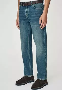 Джинсы прямого кроя REGULAR FIT - BELTED MOTIONFLEX Next, синий